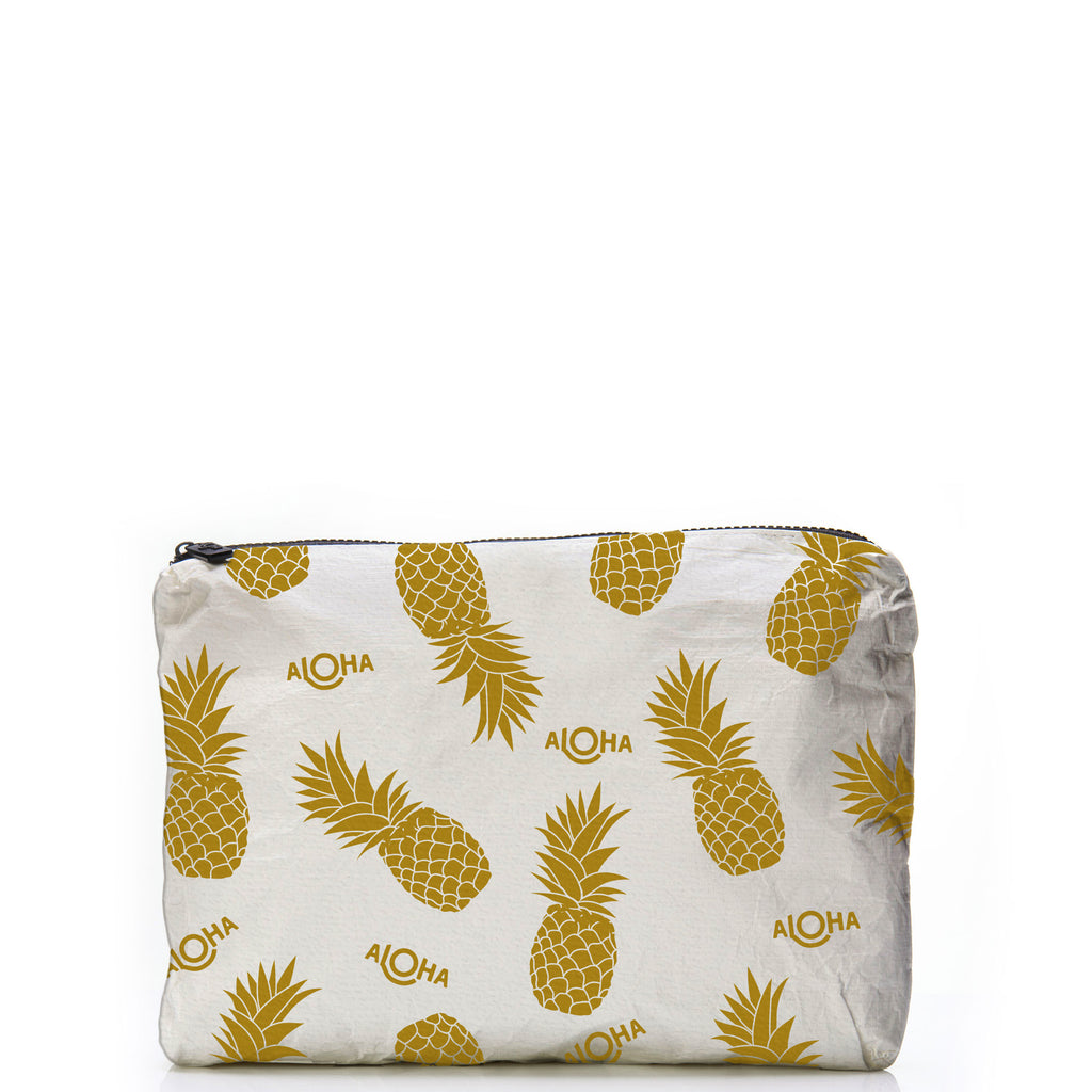 Mid-Sized Pineapple Gold Pouch
