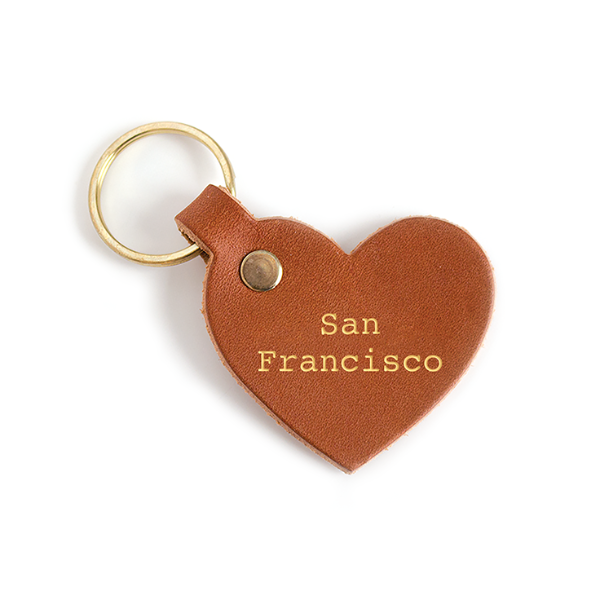 San Francisco Leather Key Tag